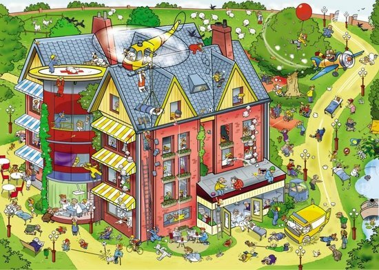 71328 Goliath Puzzel That's Life Puzzel Hospital Site 1000 stukjes