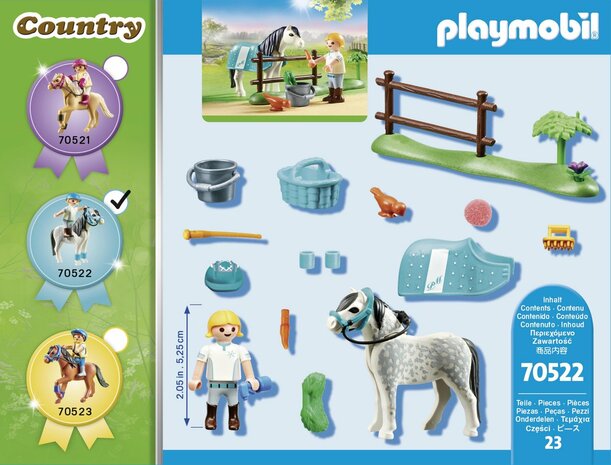 70522  PLAYMOBIL Country Collectie pony  'Klassiek'