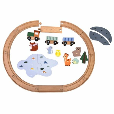 79018 Playing Kids Houten Treinset