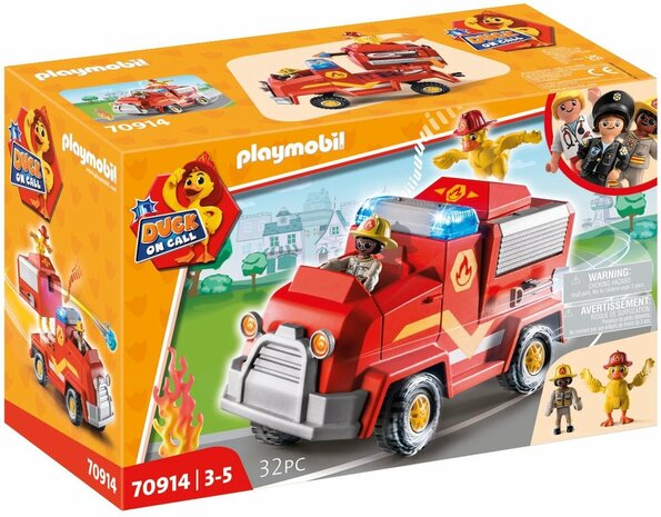 70914 PLAYMOBIL Duck On Call  Brandweerwagen 