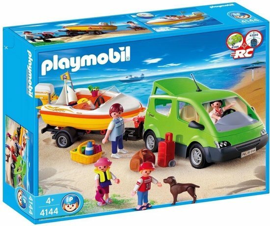 4144 PLAYMOBIL Gezinswagen met boot