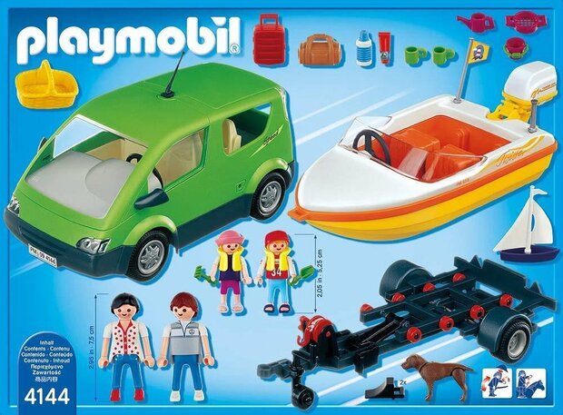 4144 PLAYMOBIL Gezinswagen met boot