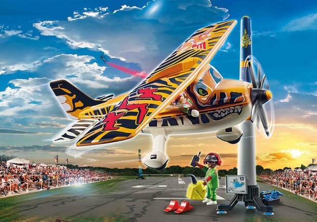 70902 Playmobil Air Stunt Show PROMO-PACK Propellervliegtuig "Tiger"