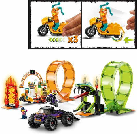 60339 LEGO City Stuntz Dubbele Looping Stuntarena