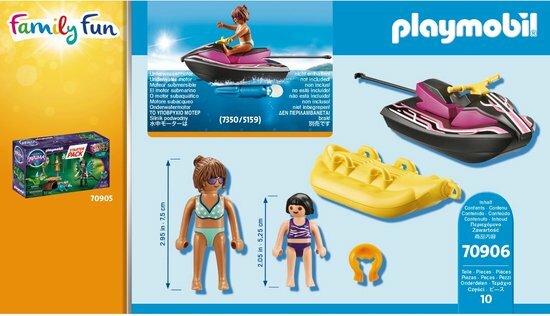 70906 PLAYMOBIL Starterpack waterscooter met bananenboot 