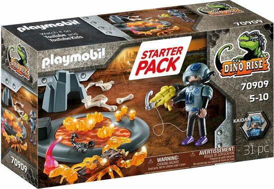 70909 PLAYMOBIL Dino Rise Starterpack gevecht tegen de vuurschorpioen