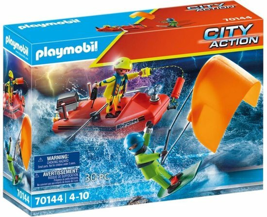 70144 PLAYMOBIL City Action Redding op zee: kitesurfersredding met boot 