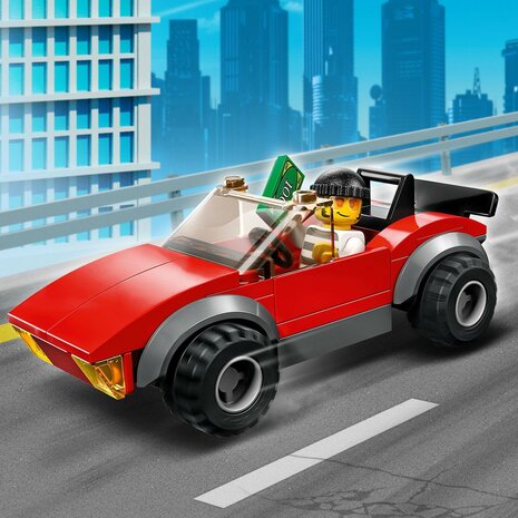 60392 LEGO City Achtervolging Auto Op Politiemotor