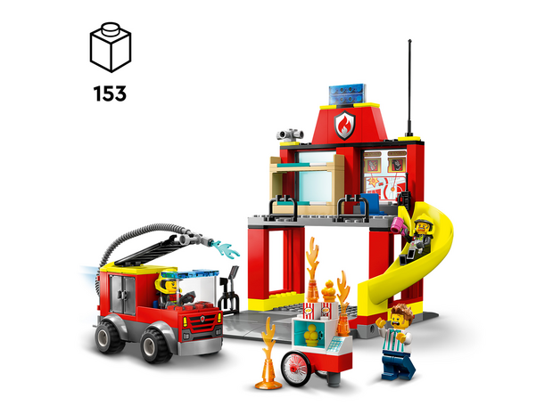 60375 LEGO City De Brandweerkazerne en de Brandweerwagen Set