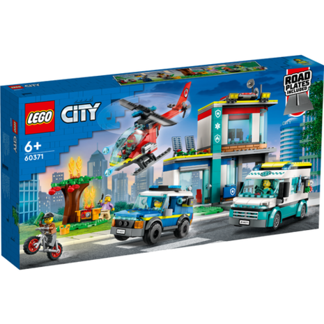 60371 LEGO City Hoofdkwartier Van Hulpdienstvoertuigen