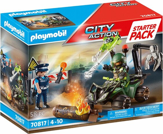 70817 PLAYMOBIL Starterpack City Action Politie Gevarentraining