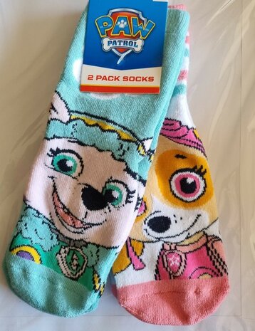 36794  Paw Patrol Sokken Maat 23-26  Antislip  2 Paar Sokken