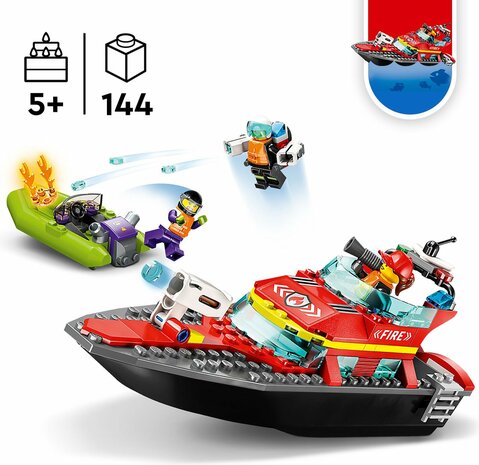 60373 LEGO City Reddingsboot Brand