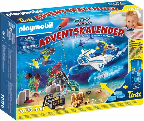 70776 PLAYMOBIL City Action Adventskalender Badplezier Politieduikmissie