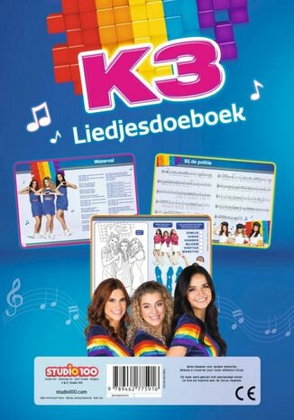 75916 K3 liedjesdoeboek - liedjespartituren en spelletjes