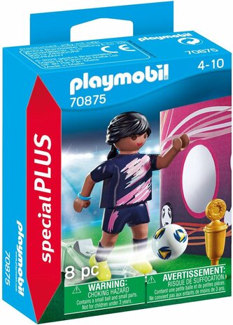 70875 PLAYMOBIL Special Plus Voetbalster met doelmuur 