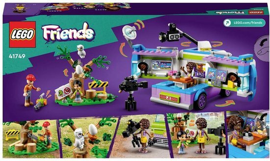 41749 LEGO Friends Nieuwsbusje Dieren Redden