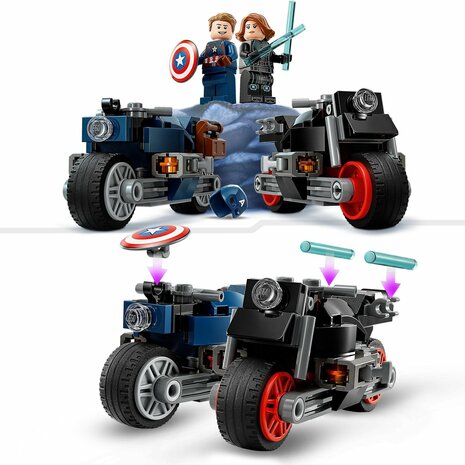 76260 LEGO Marvel Black Widow & Captain America Motoren