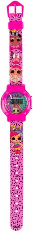 03694 L.O.L. Surprise! Horloge Meisjes 23 Cm Pvc Paars/roze