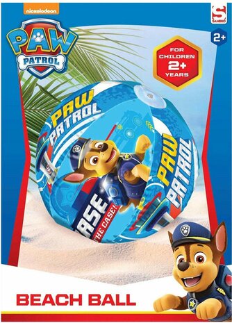 48932 Paw Patrol Strandbal Blauw Chase