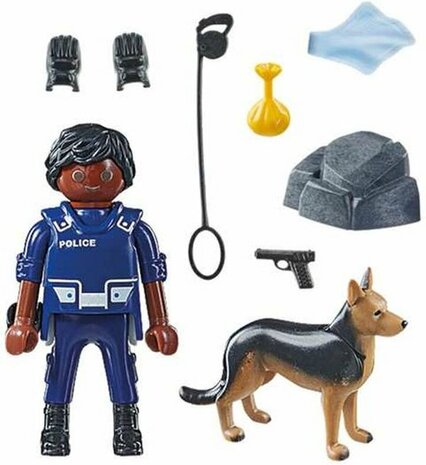 71162 PLAYMOBIL Politieagent met speurhond