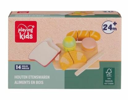 38330 Playing Kids Houten Ontbijt Snijset