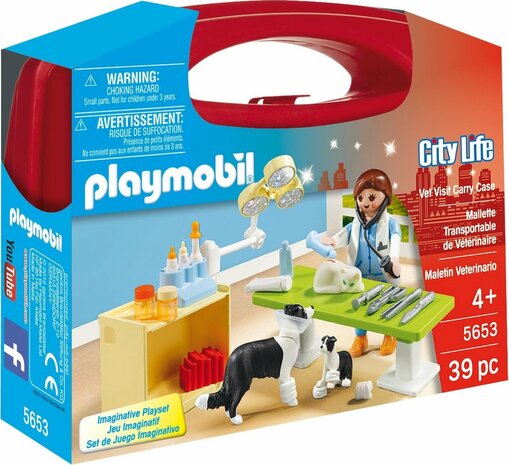 5653 PLAYMOBIL City Life Dierenarts koffer