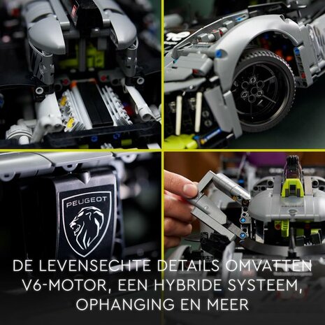 42156 LEGO Technic PEUGEOT 9X8 24H Le Mans Hybrid Hypercar