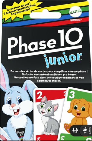 64639 Mattel Phase 10 Junior  Kaartspel