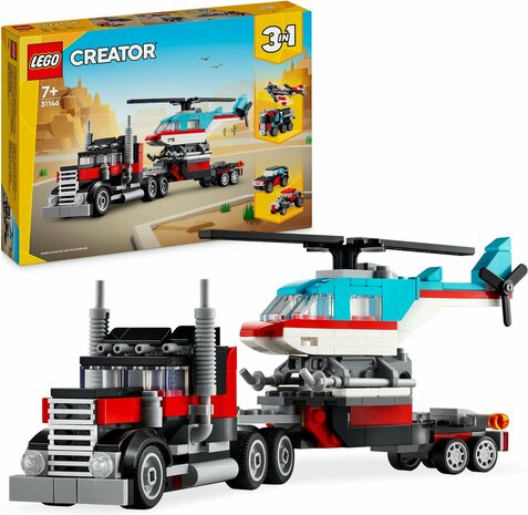 31146 LEGO Creator 3in1 Truck met helikopter