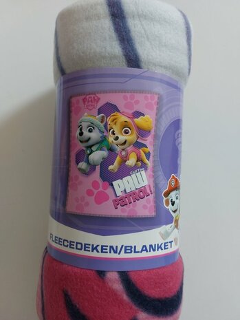 35287 Paw Patrol Fleecedeken 100x150cm  Roze