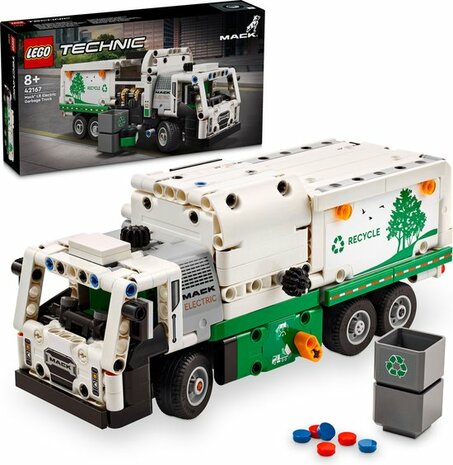 42167 LEGO Technic Mack LR Electric vuilniswagen