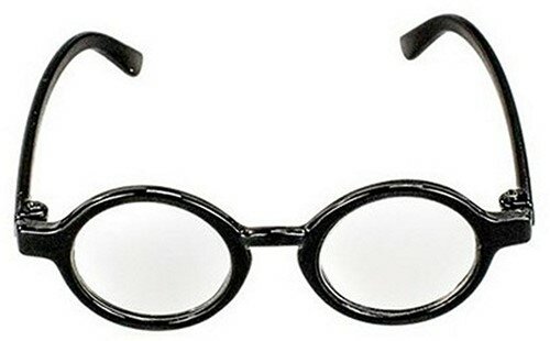 91060 I'm a Girly Accessory Zwarte Ronde Bril