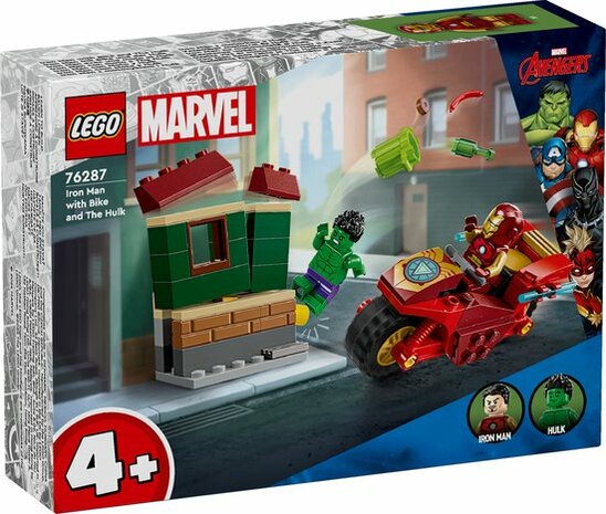 76287 LEGO Marvel Iron Man met motor en de Hulk