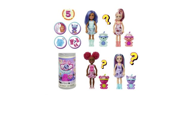 78889 Barbie Pop Reveal Chelsea Boba Series Assorti  