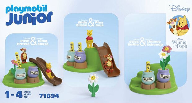 71694 PLAYMOBIL Junior & Disney: Winnie de Poeh Bijentuin