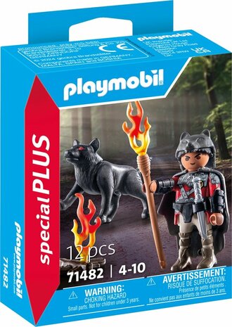 71482 PLAYMOBIL Special Plus Krijger met wolf
