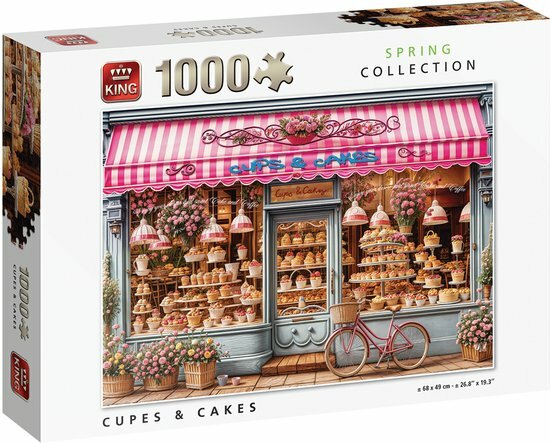 01973 King Puzzel Cups & Cakes 1000 stukjes