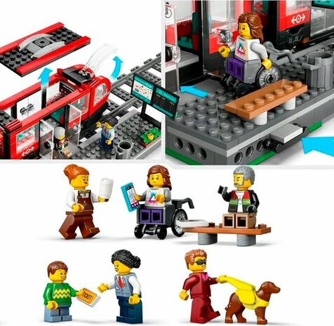 60423 LEGO City Stadstram en station