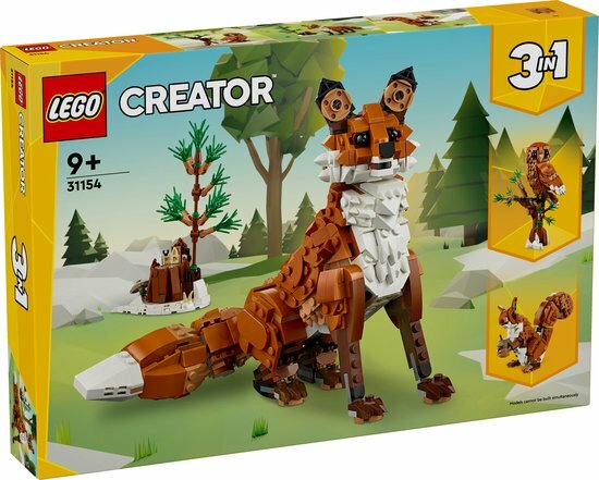 31154 LEGO Creator 3in1 Bosdieren: Rode vos