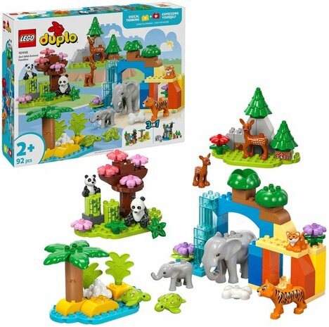 10446 LEGO DUPLO Stad 3-in-1 families van wilde dieren
