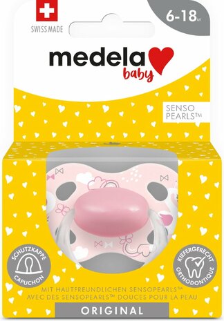75933 Medela Baby Fopspeen Original Roze 6-18 maanden  1 stuks