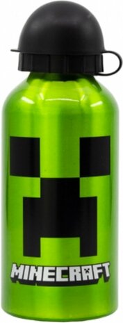 07347 Minecraft Aluminium Drinkbeker/ drinkfles Groen 400 ml 