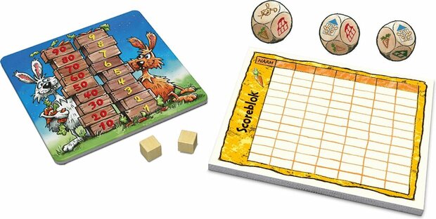 93173 999Games Dobbelspel Konijnen Hokken