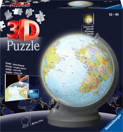 115495 Ravensburger 3D Puzzel Aarde met licht 540 stukjes