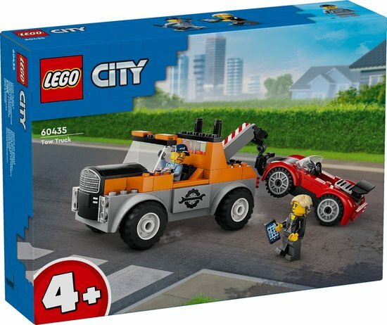 60435 LEGO City Sleepwagen en sportautoreparatie