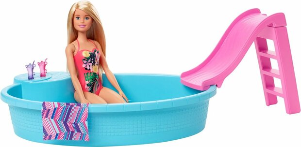 78285 Barbie Zwembad met Pop