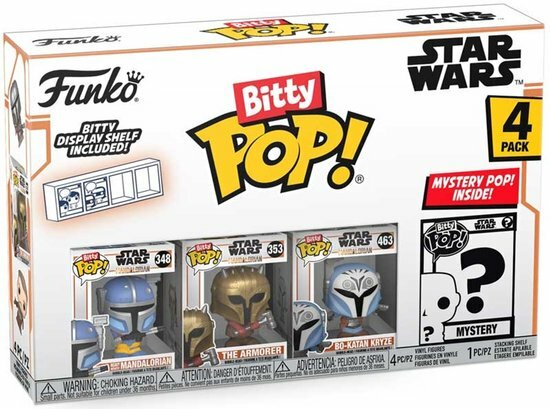 54514 Funko Bitty Pop!  Star Wars Mandalorian 2cm