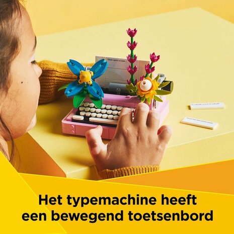 31169 LEGO Creator 3in1 Typemachine met bloemen