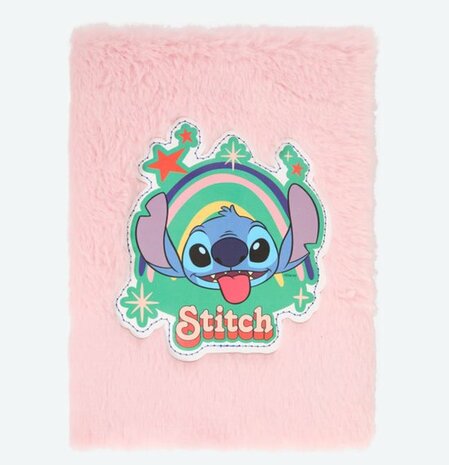 27787 Disney Stitch Pluche Notitieboek A5 Licht Roze 